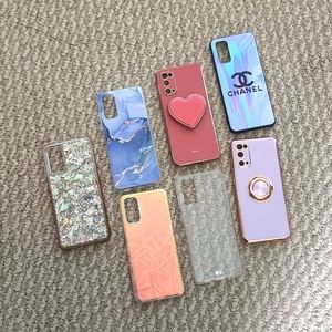 Set of 7 phone cases for Samsung S20 5G - excellent condition!